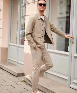 MAC Griffin Hose aus Twill in beiger Optik