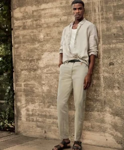 MAC Griffin Hose aus Twill in beiger Optik