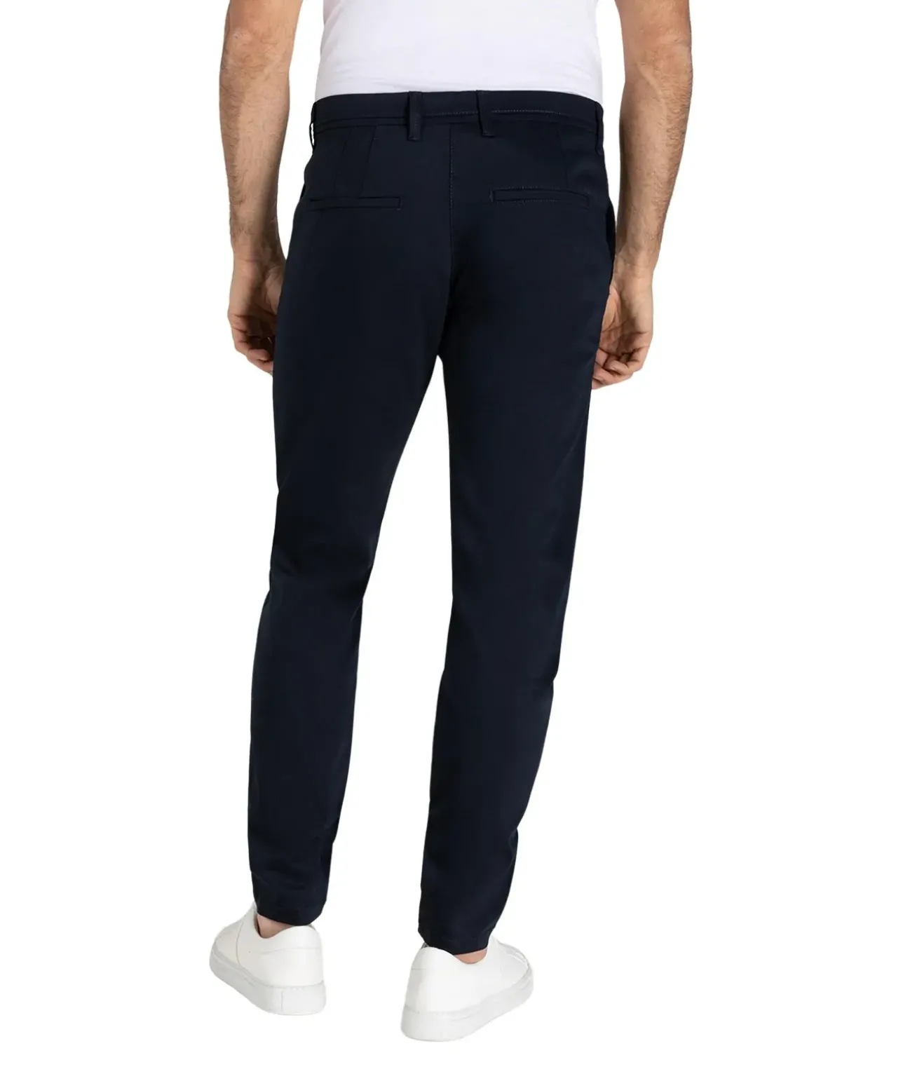 MAC Griffin Tapered Fit Hose in Dunkelblau mit Zipper am Saum