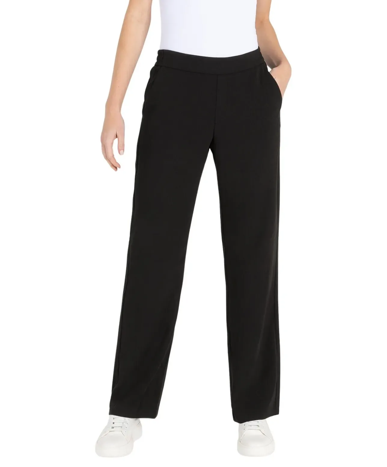 MAC Hose Chiara mit Wide Leg in Schwarz