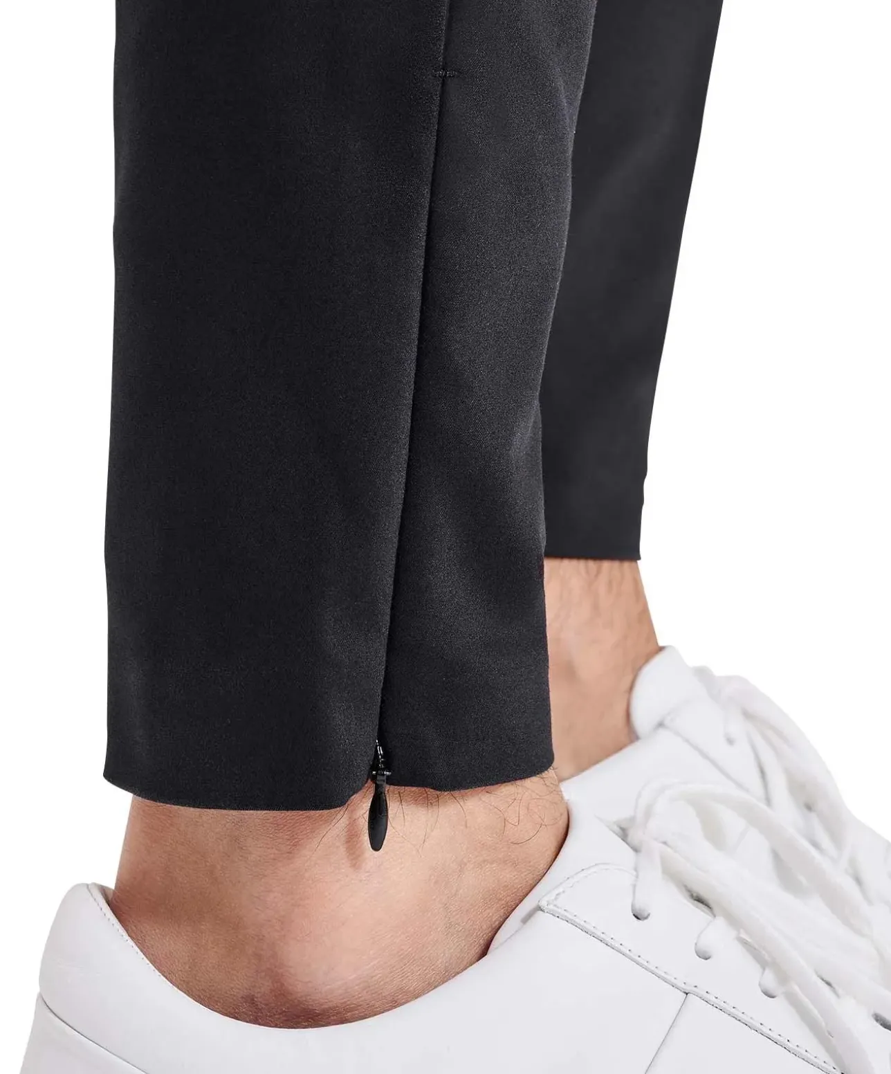Mac Hose Tapered Fit Griffin in Schwarz mit Zipper am Saum