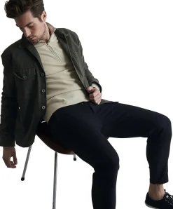 Mac Hose Tapered Fit Griffin in Schwarz mit Zipper am Saum