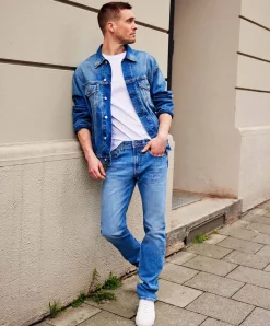 MAC Jeans Ben aus Authentic Denim in blauem Stonewash