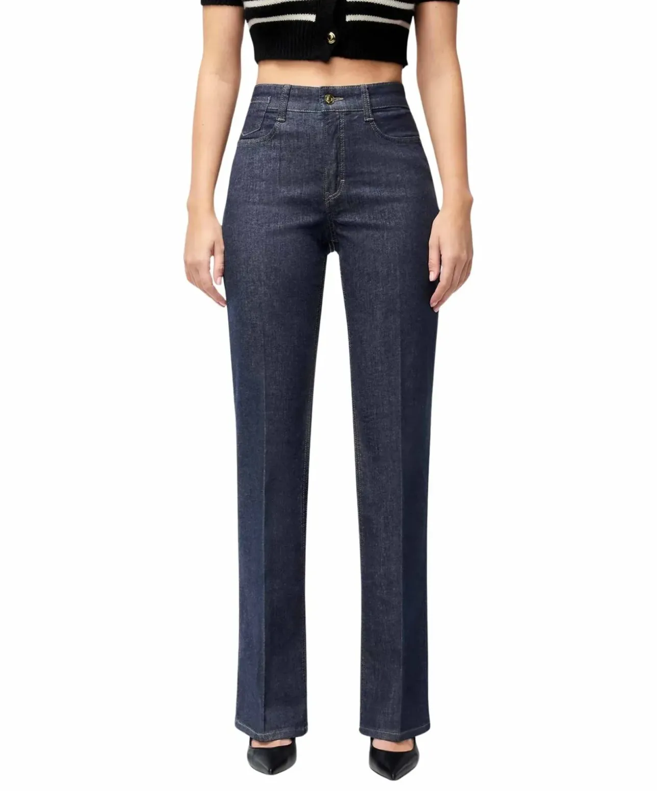 MAC Jeans Laura in Rinse-Waschung mit Flared Fit