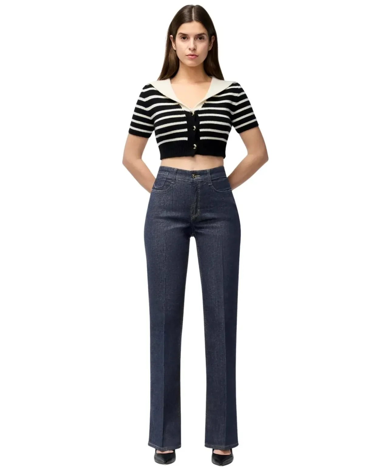 MAC Jeans Laura in Rinse-Waschung mit Flared Fit