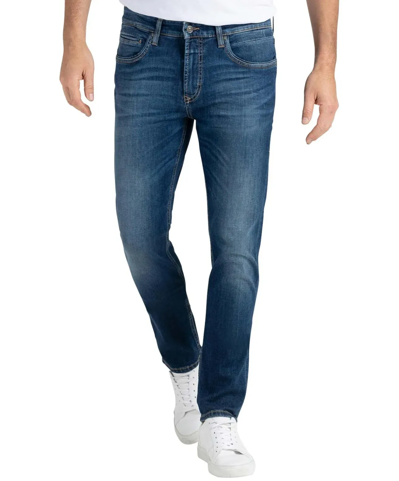 Mac Jeans Modern Fit Arne Pipe in blauer Vintage Optik