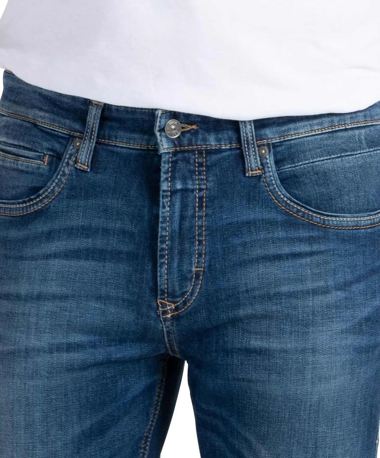 Mac Jeans Modern Fit Arne Pipe in blauer Vintage Optik