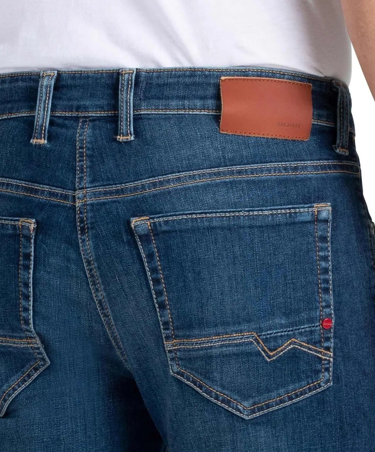 Mac Jeans Modern Fit Arne Pipe in blauer Vintage Optik
