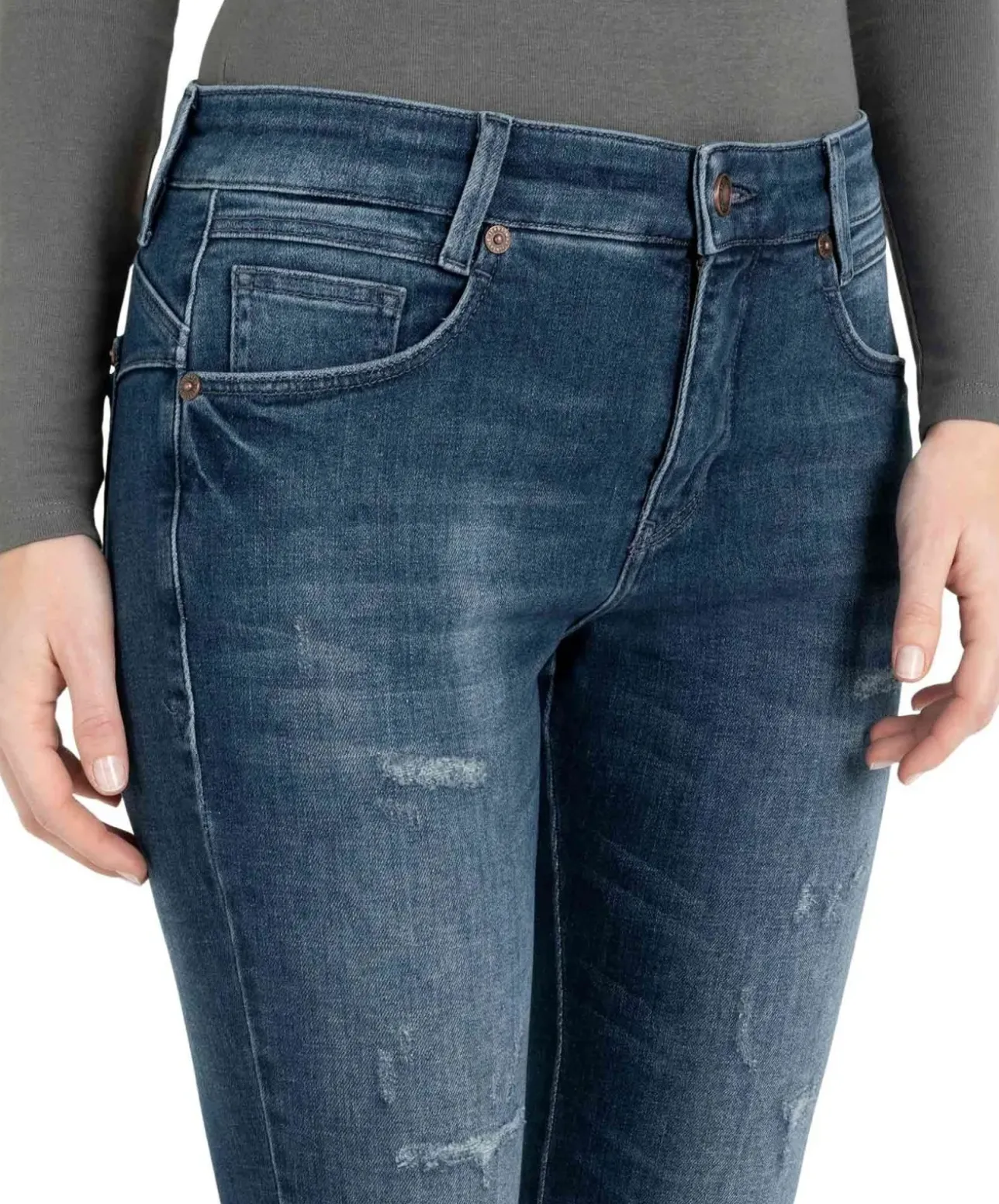 MAC Jeans Skinny New Jersey in Indigo Vintage