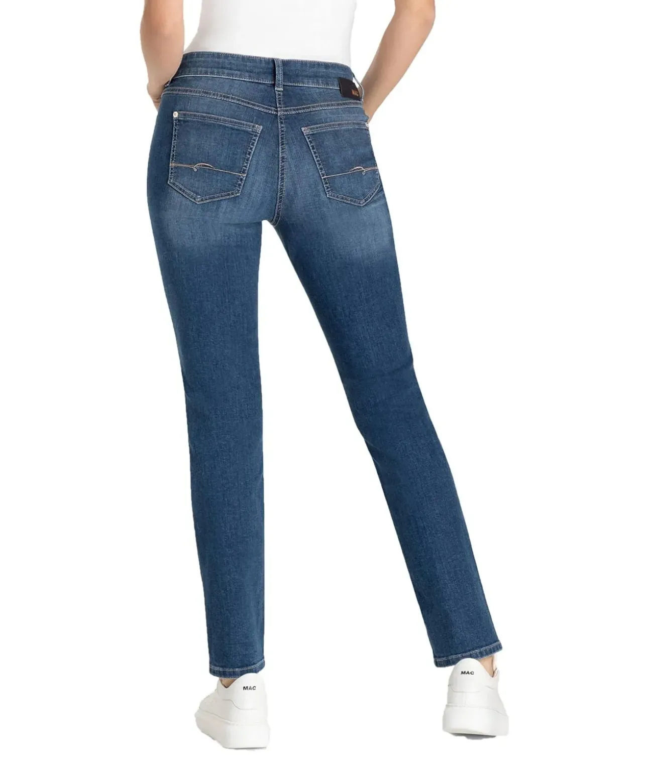 Mac Jeans Slim Fit Angela in trendiger Simple Waschung