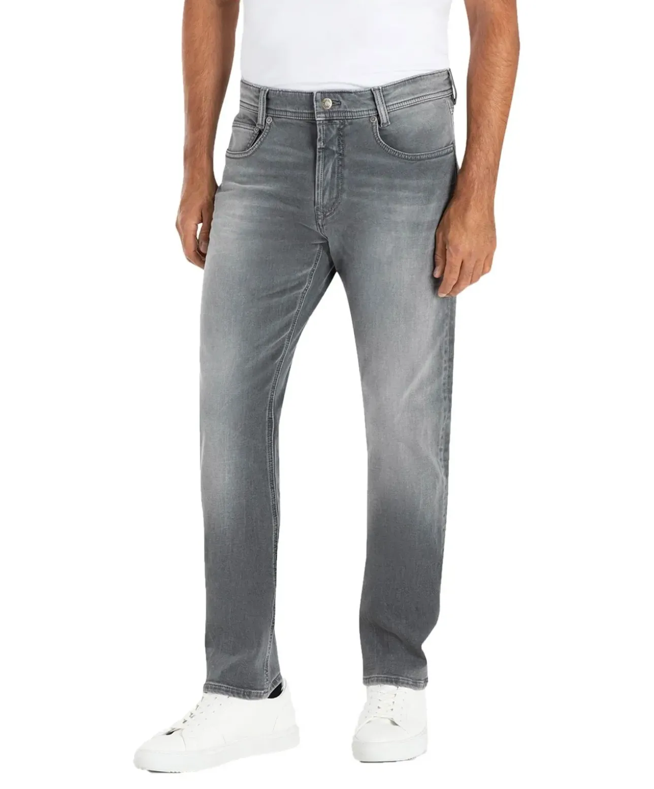 Mac Jog‘n Jeans aus Sweat Denim in mittelgrauer Waschung