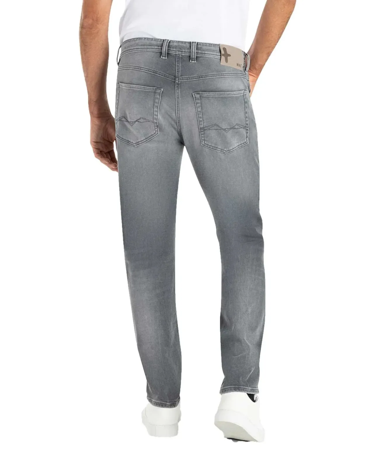 Mac Jog‘n Jeans aus Sweat Denim in mittelgrauer Waschung