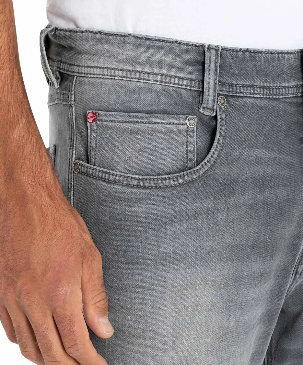 Mac Jog‘n Jeans aus Sweat Denim in mittelgrauer Waschung