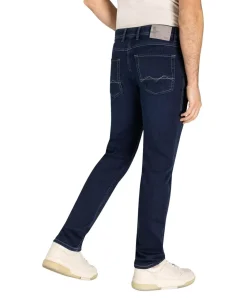 MAC Jog'n Jeans aus Sweat Denim in Dark Blue Used