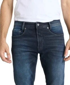 MAC Jog‘n Jeans aus Sweat Qualität in Dark Blue