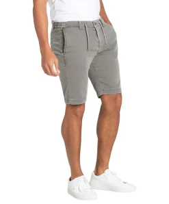 Mac Jog'n Short aus Sweat Denim in Leaf Green