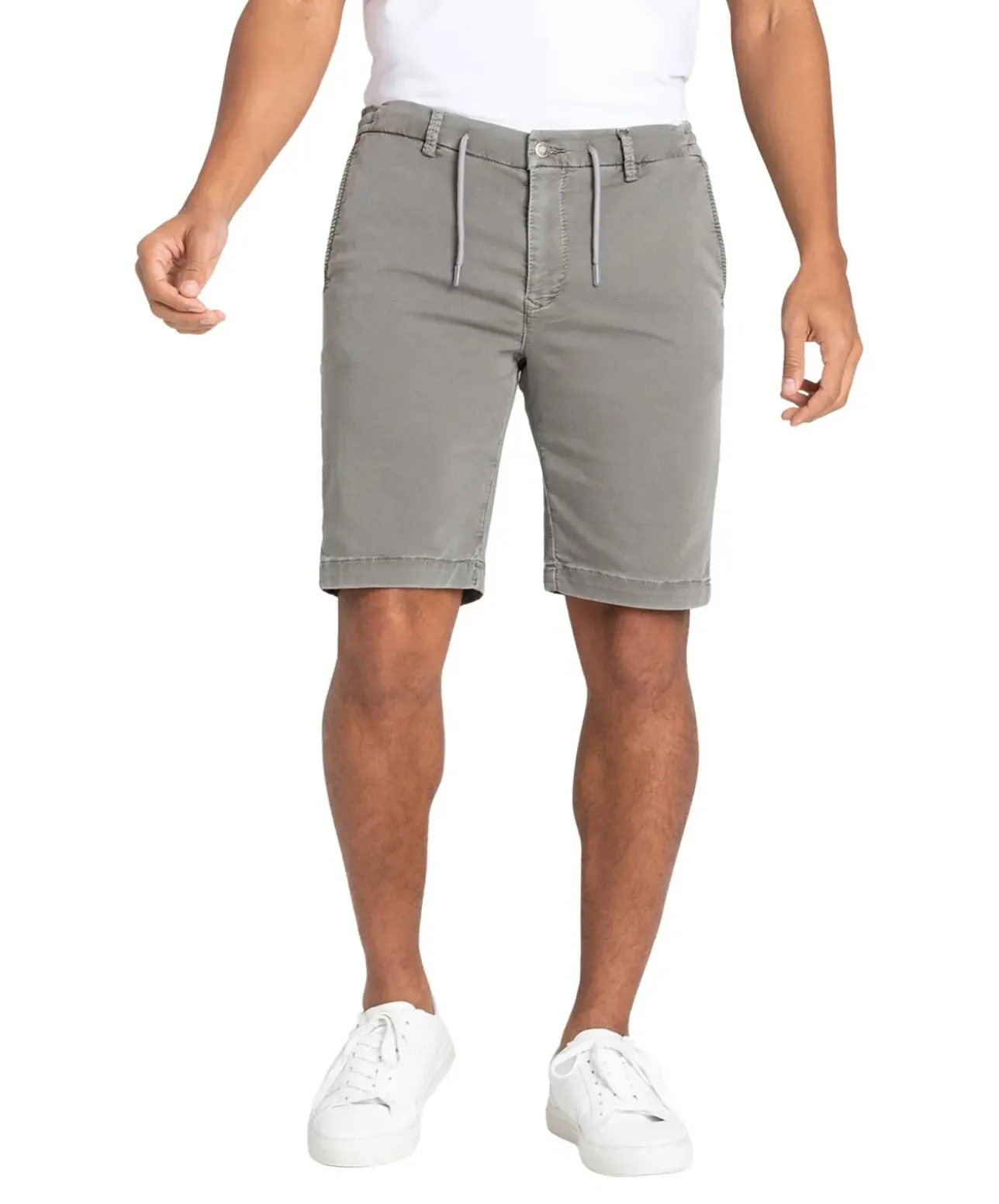 Mac Jog'n Short aus Sweat Denim in Leaf Green