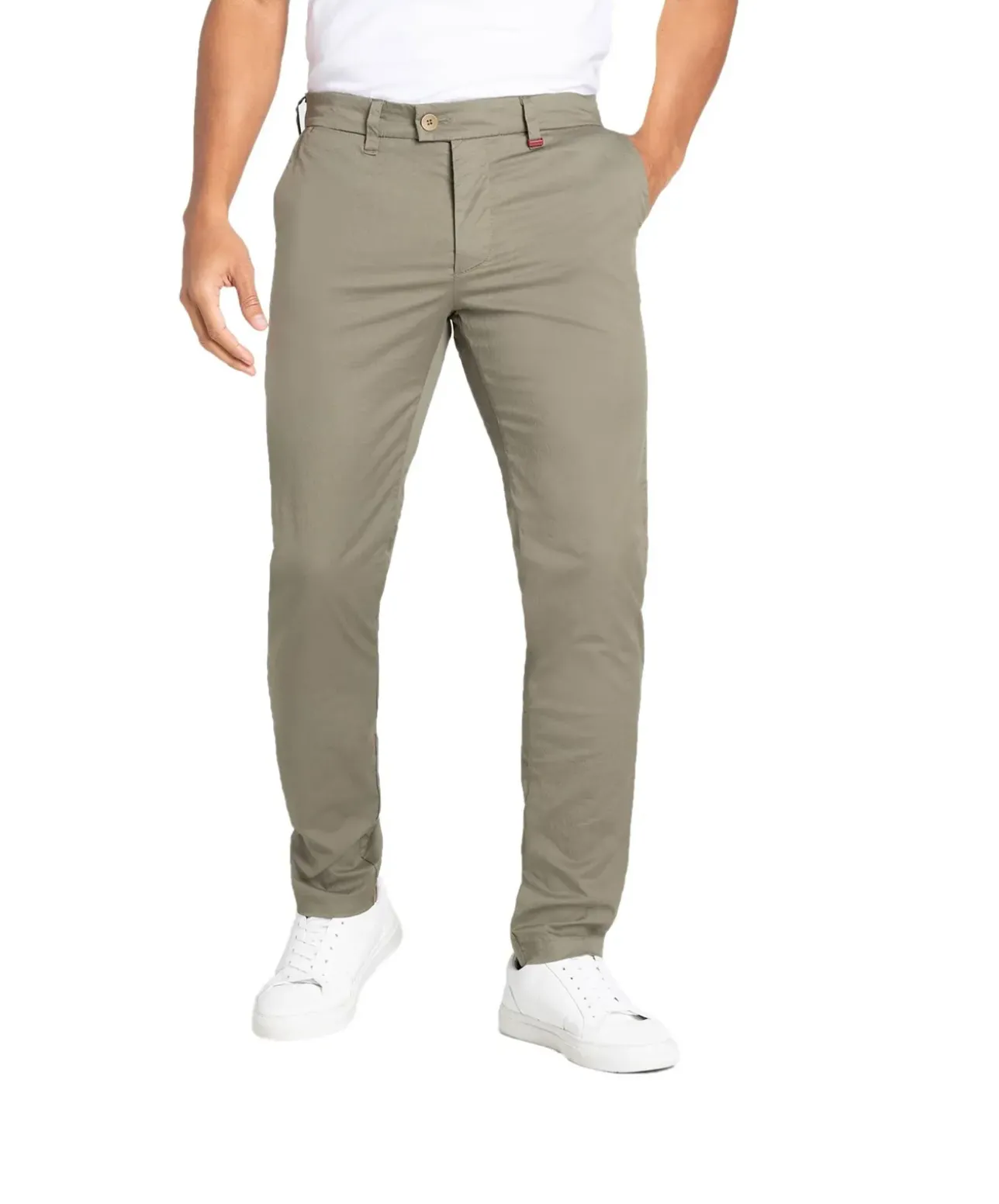 Mac Lennox Chino Hose in grünem Leaf Green