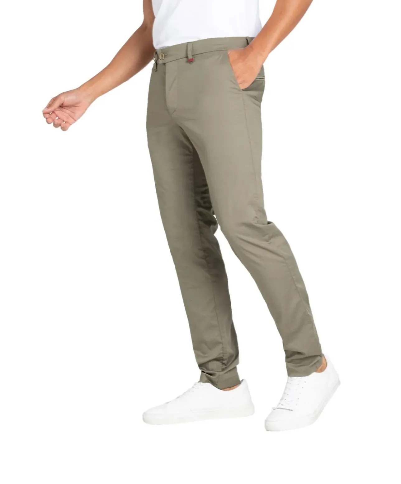 Mac Lennox Chino Hose in grünem Leaf Green