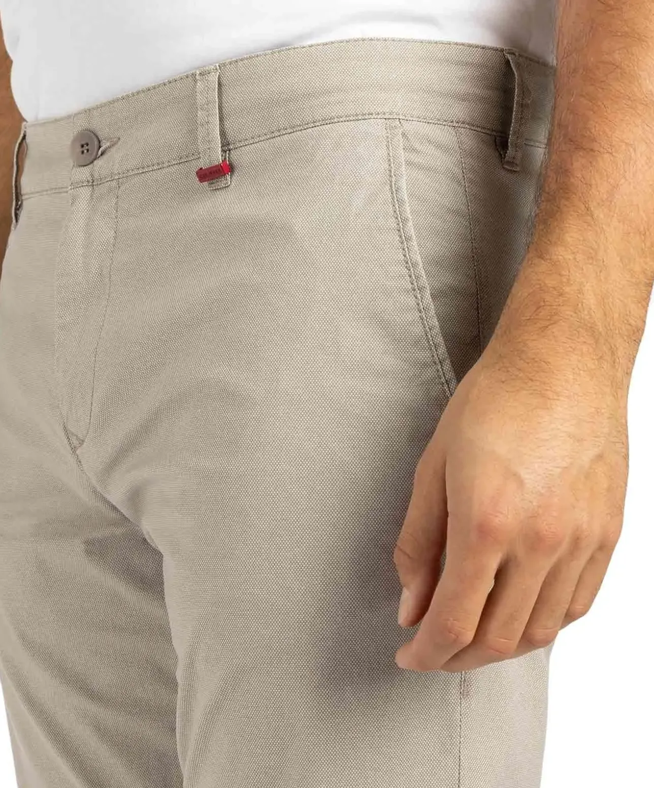 MAC Lennox Chino Printed in Caffe Latte