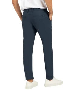 MAC Lennox Chino Printed in Dunkelblau