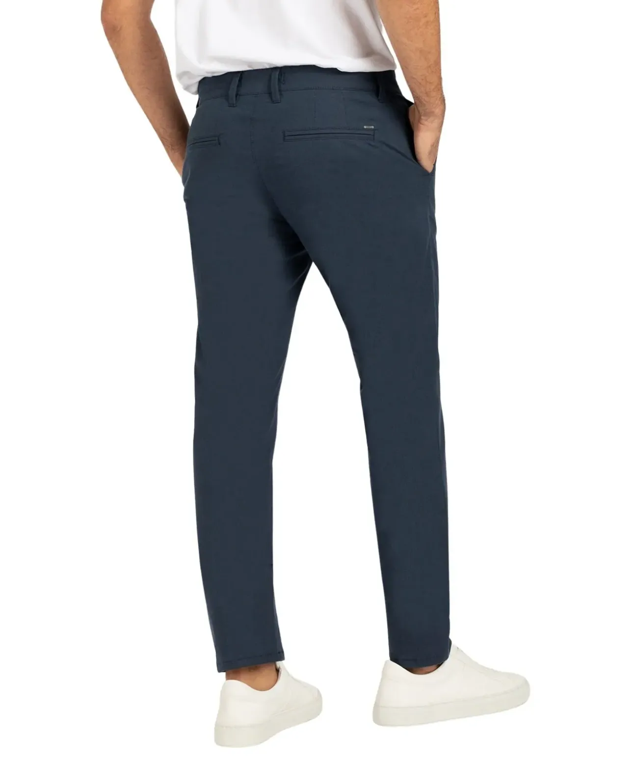 MAC Lennox Chino Printed in Dunkelblau