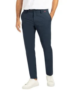 MAC Lennox Chino Printed in Dunkelblau