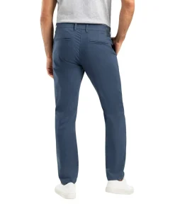MAC Lennox Chinohose in Blau mit Minimal Print