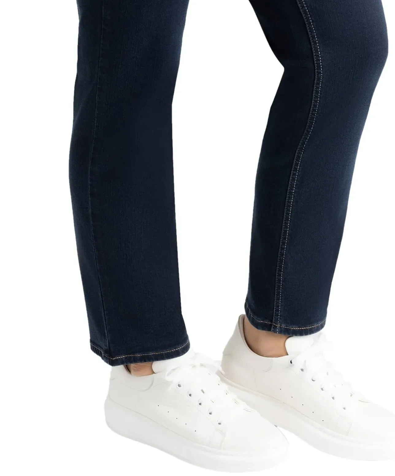 Mac Melanie Jeans Straight Leg in Dark Rinsewash