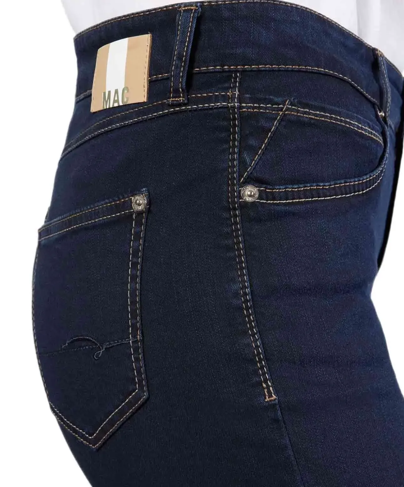 Mac Melanie Jeans Straight Leg in Dark Rinsewash