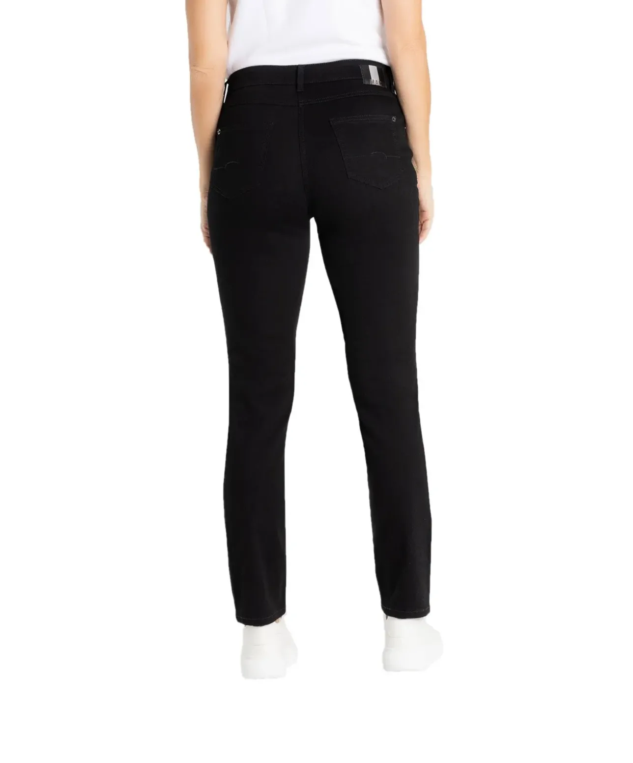 MAC Melanie Jeans Straight Leg Black Black