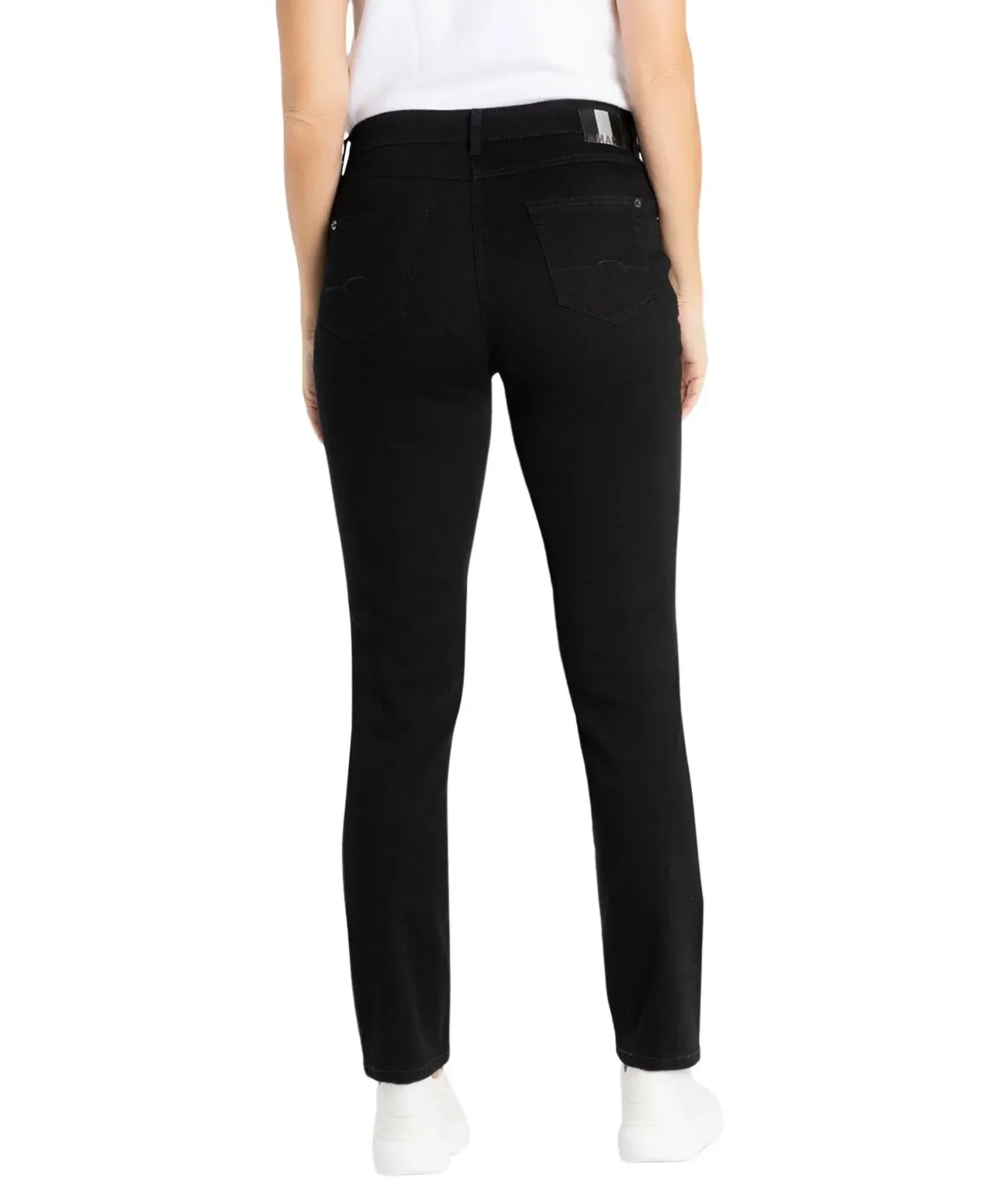 MAC Melanie Jeans Straight Leg Black Black