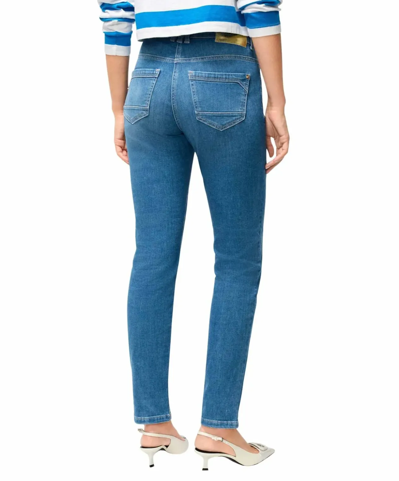 MAC Rich Slim Jeans in Cobalt Used