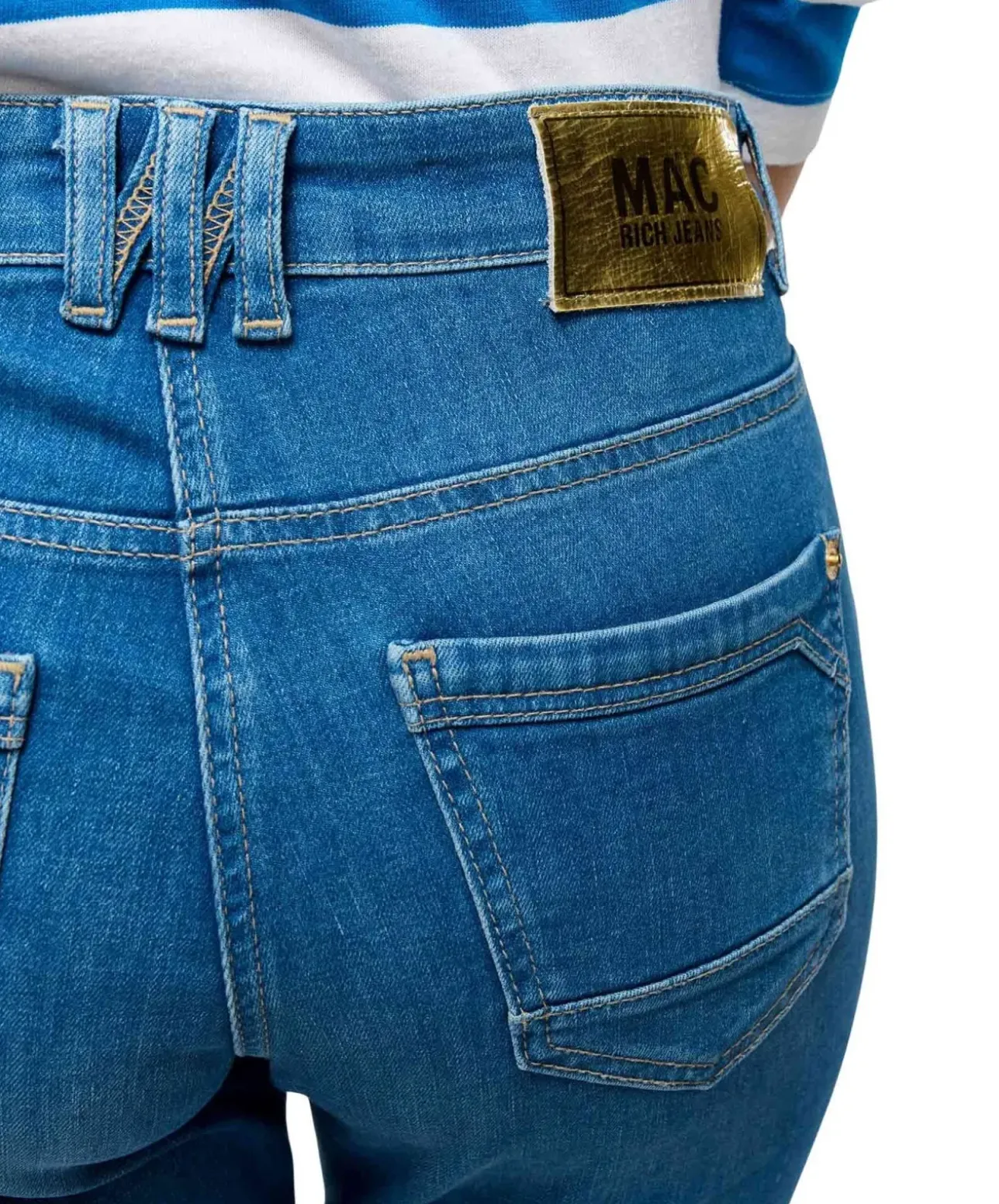 MAC Rich Slim Jeans in Cobalt Used