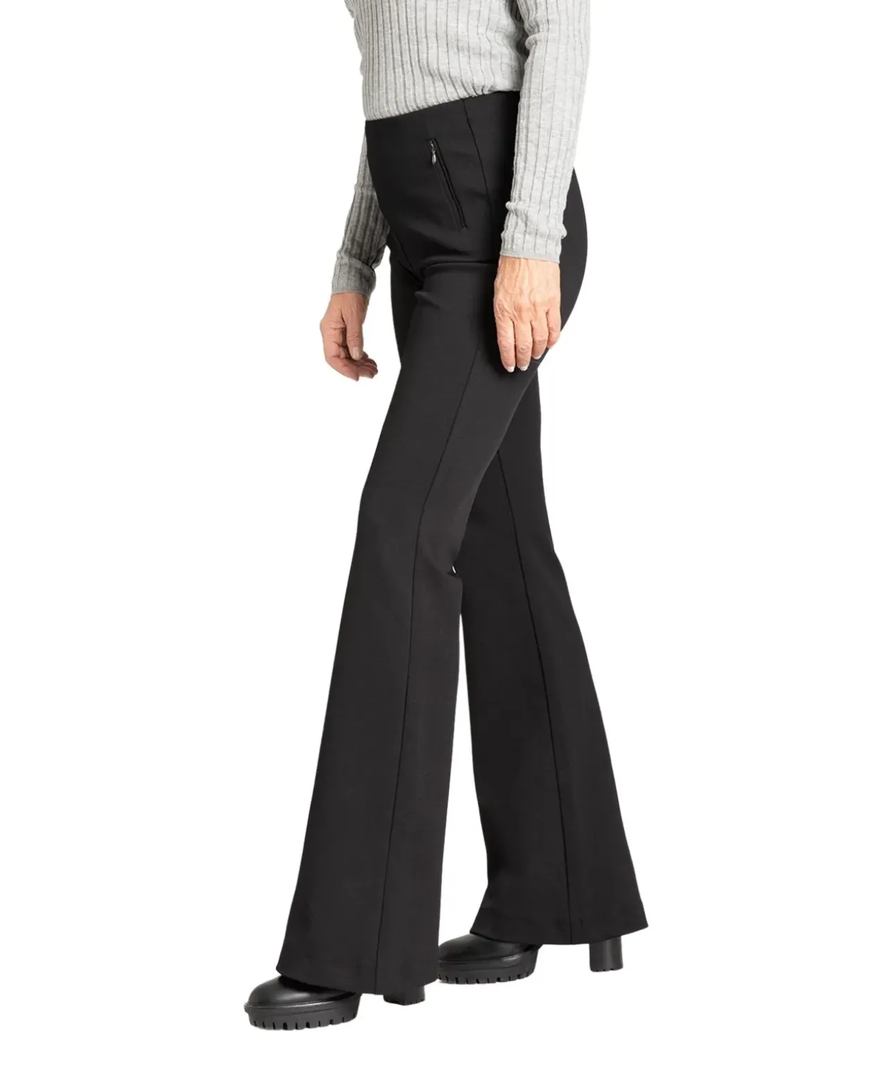 Mac Schlupfhose Boot Zip in Schwarz