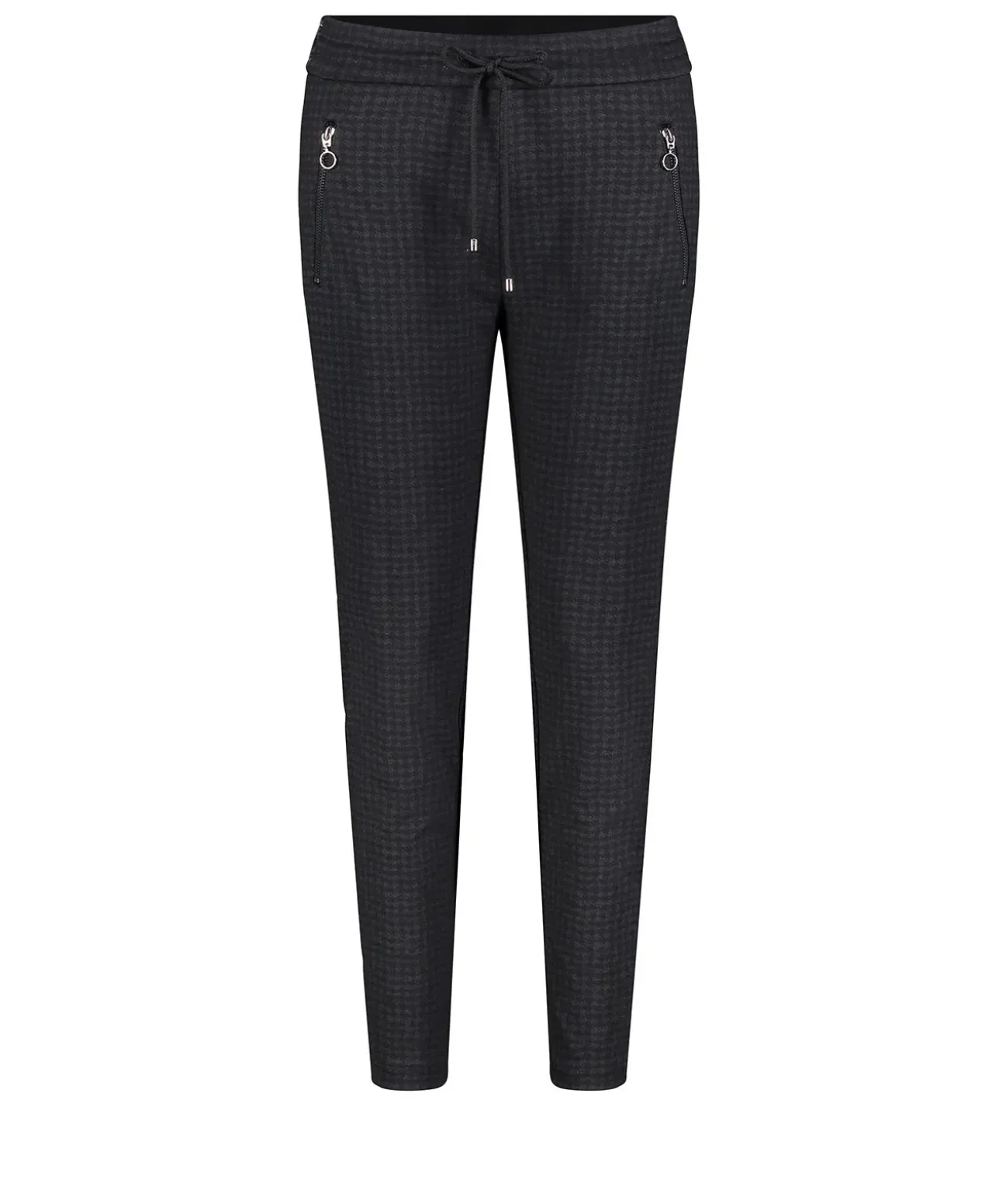 Mac Schlupfhose Easy Smart in dunkel mit Muster
