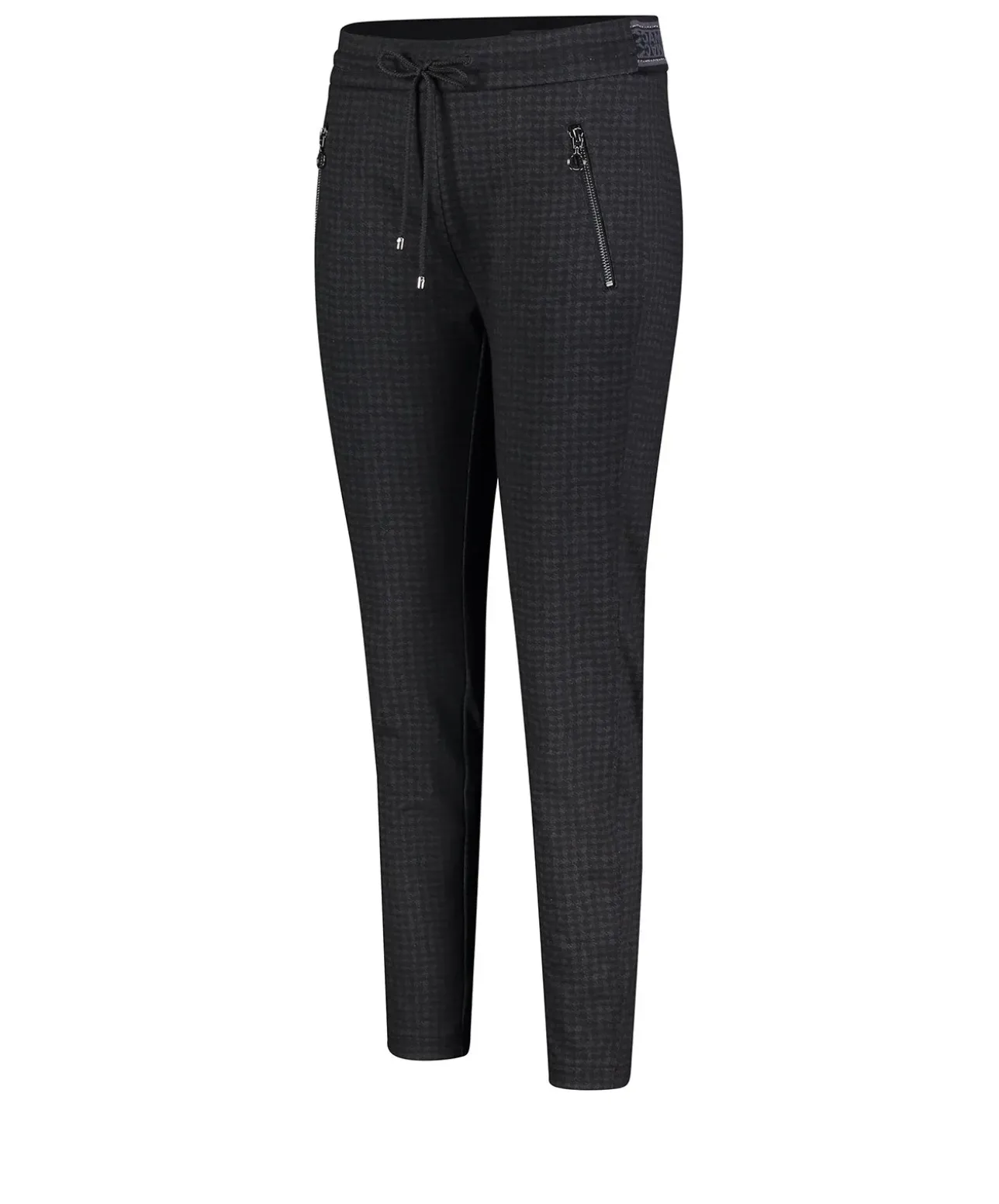 Mac Schlupfhose Easy Smart in dunkel mit Muster