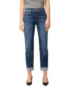 MAC Straight Jeans Sue Relax in Mittelblau