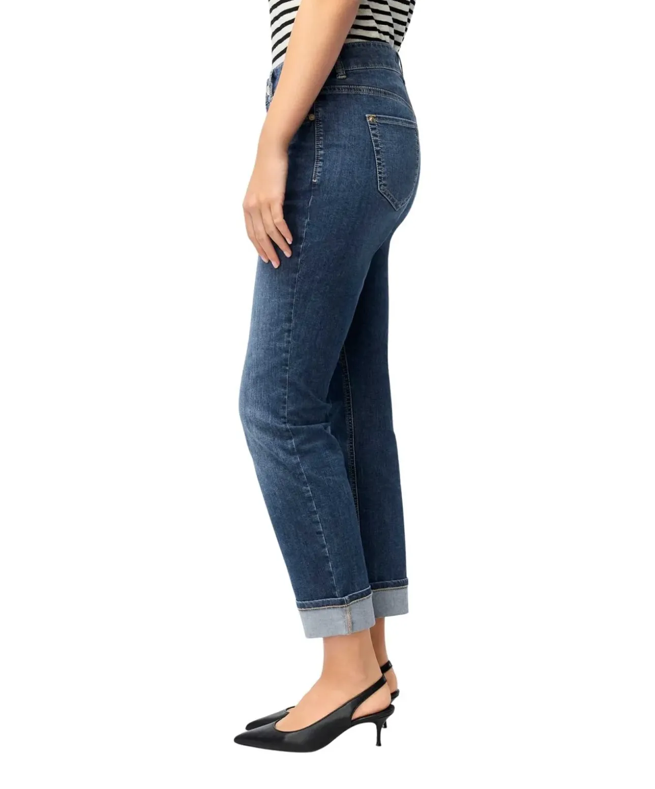 MAC Straight Jeans Sue Relax in Mittelblau