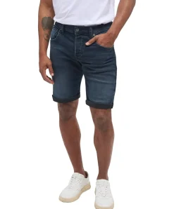 Mustang Chicago Shorts aus Stretch Denim in dunklem Used