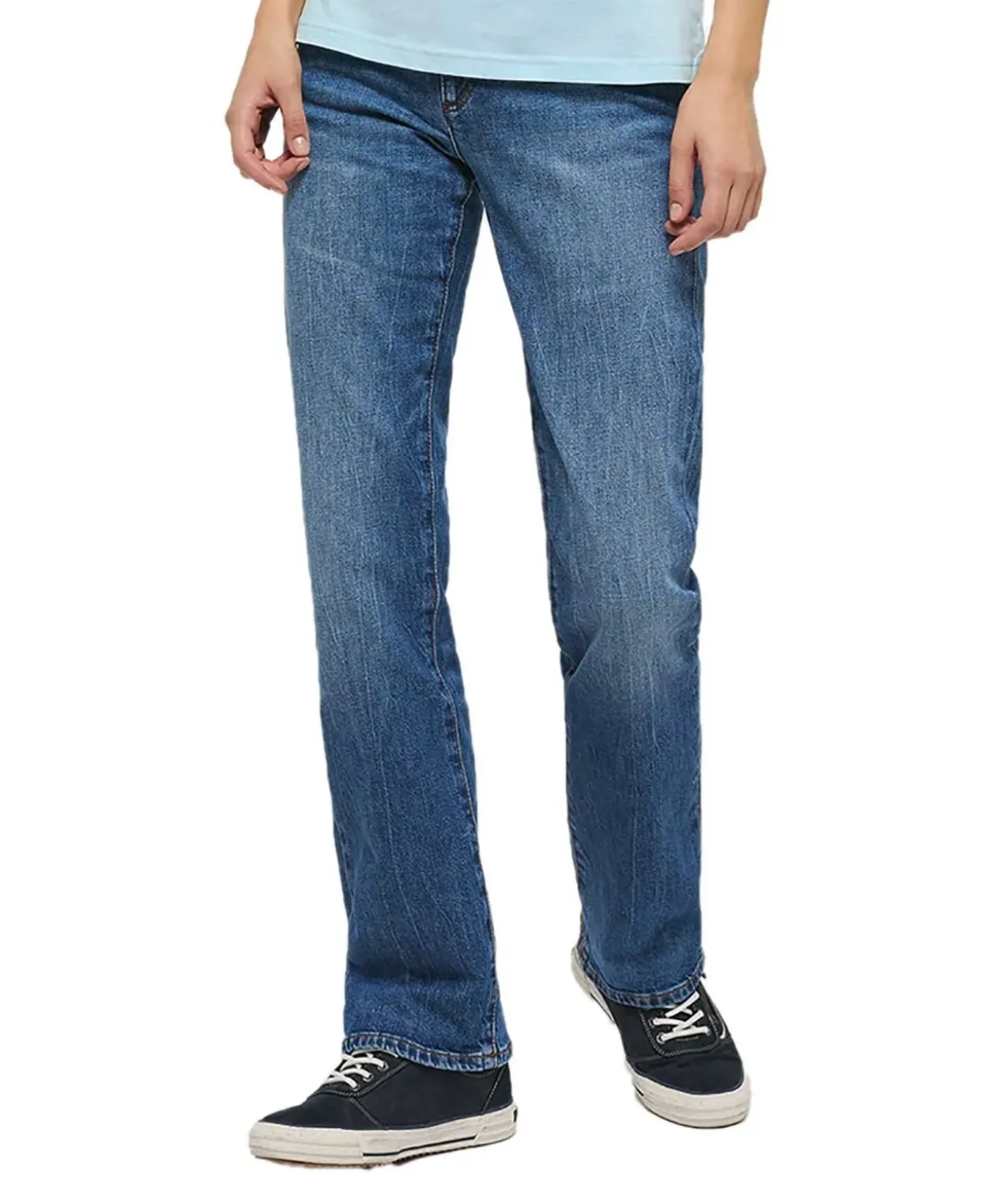 Mustang Crosby Jeans Straight Fit in mittelblauer Optik