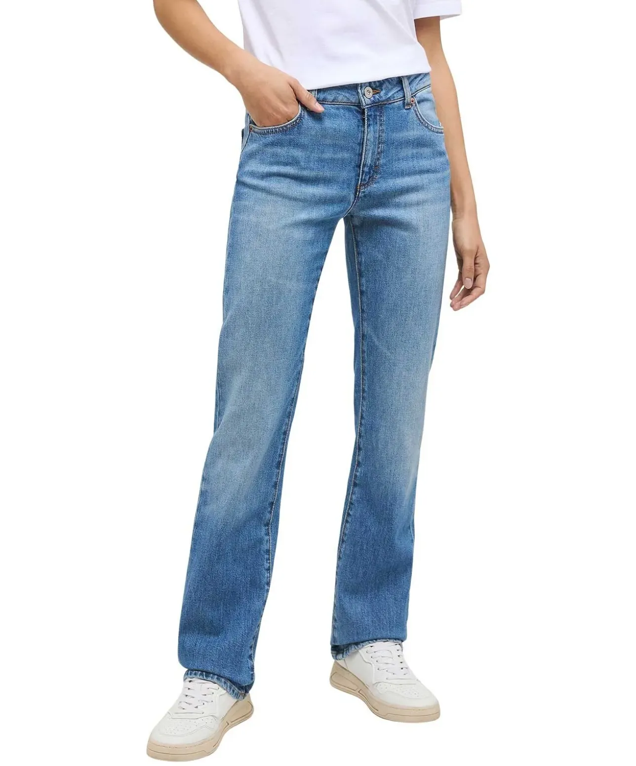Mustang Crosby Jeans Straight Fit in hellblauer Waschung