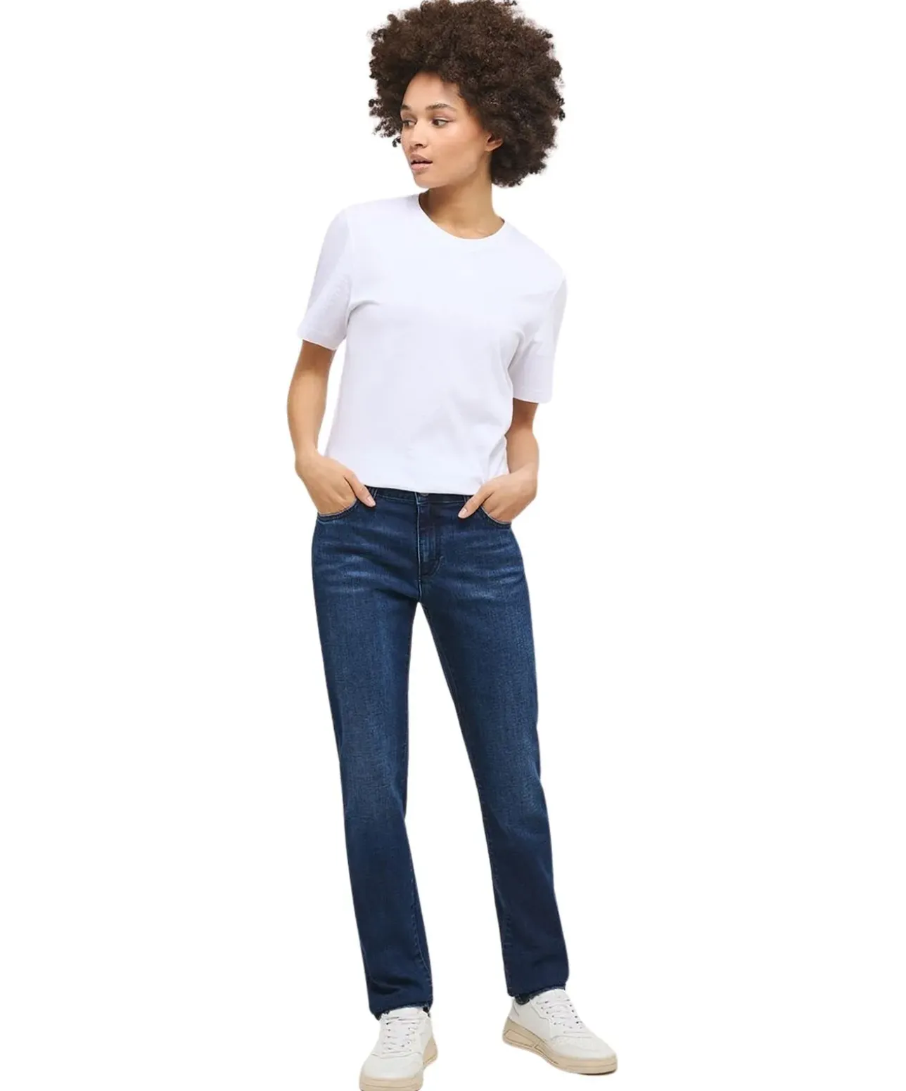 Mustang Crosby Relaxed Slim fit Jeans in dunkelauer Optik