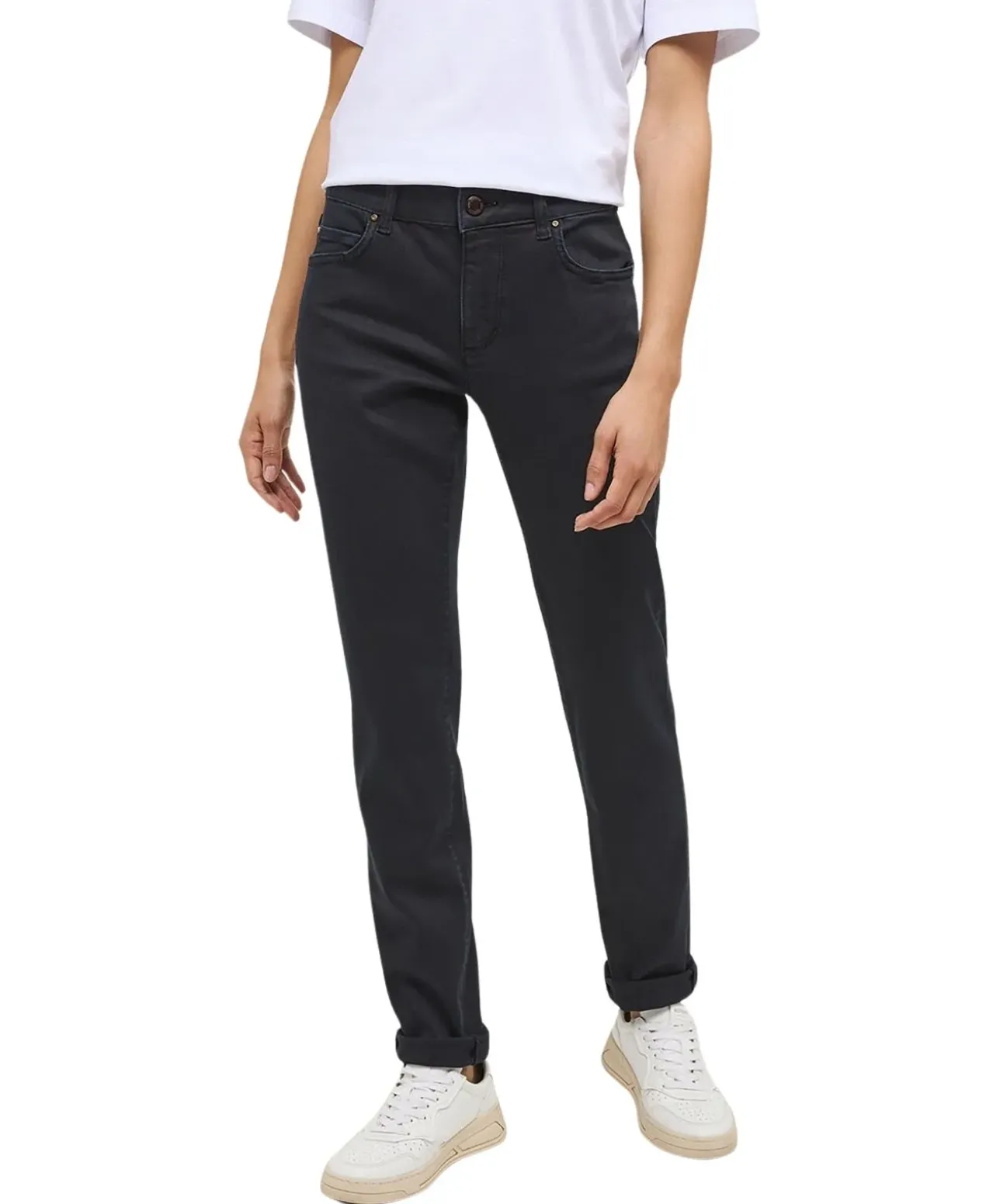 Mustang Crosby Relaxed Slim fit Jeans in Tiefschwarz