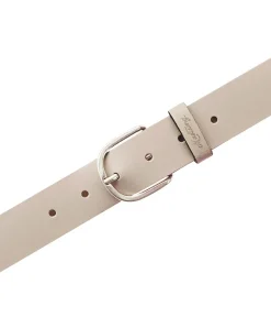Mustang Damen-Gürtel mit Ovaler Dornschließe in Beige