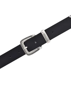 Mustang Echtleder-Gürtel mit 3cm breite in Schwarz