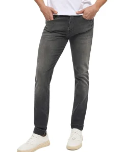 Mustang Frisco Jeans Skinny Fit im schwarzem Bleach Look