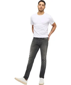 Mustang Frisco Jeans Skinny Fit im schwarzem Bleach Look