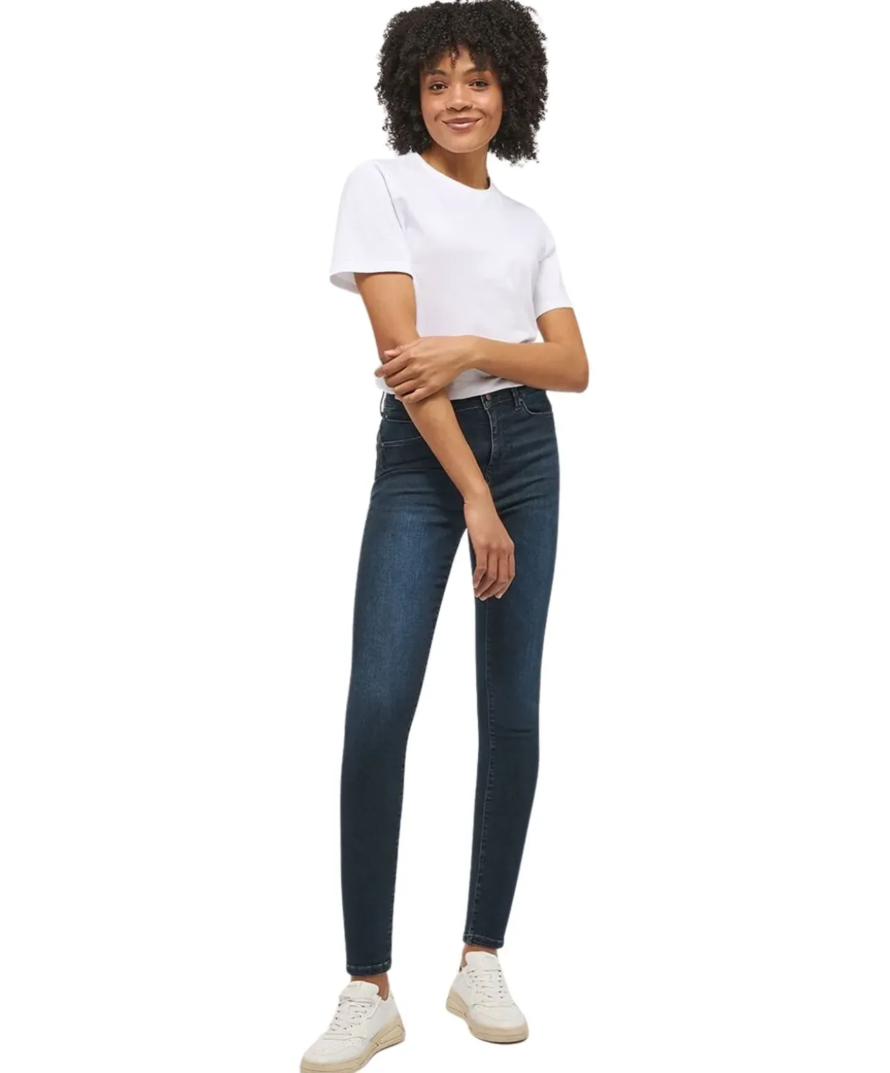Mustang Georgia Jeans Skinny Fit in dunklem Blauschwarz