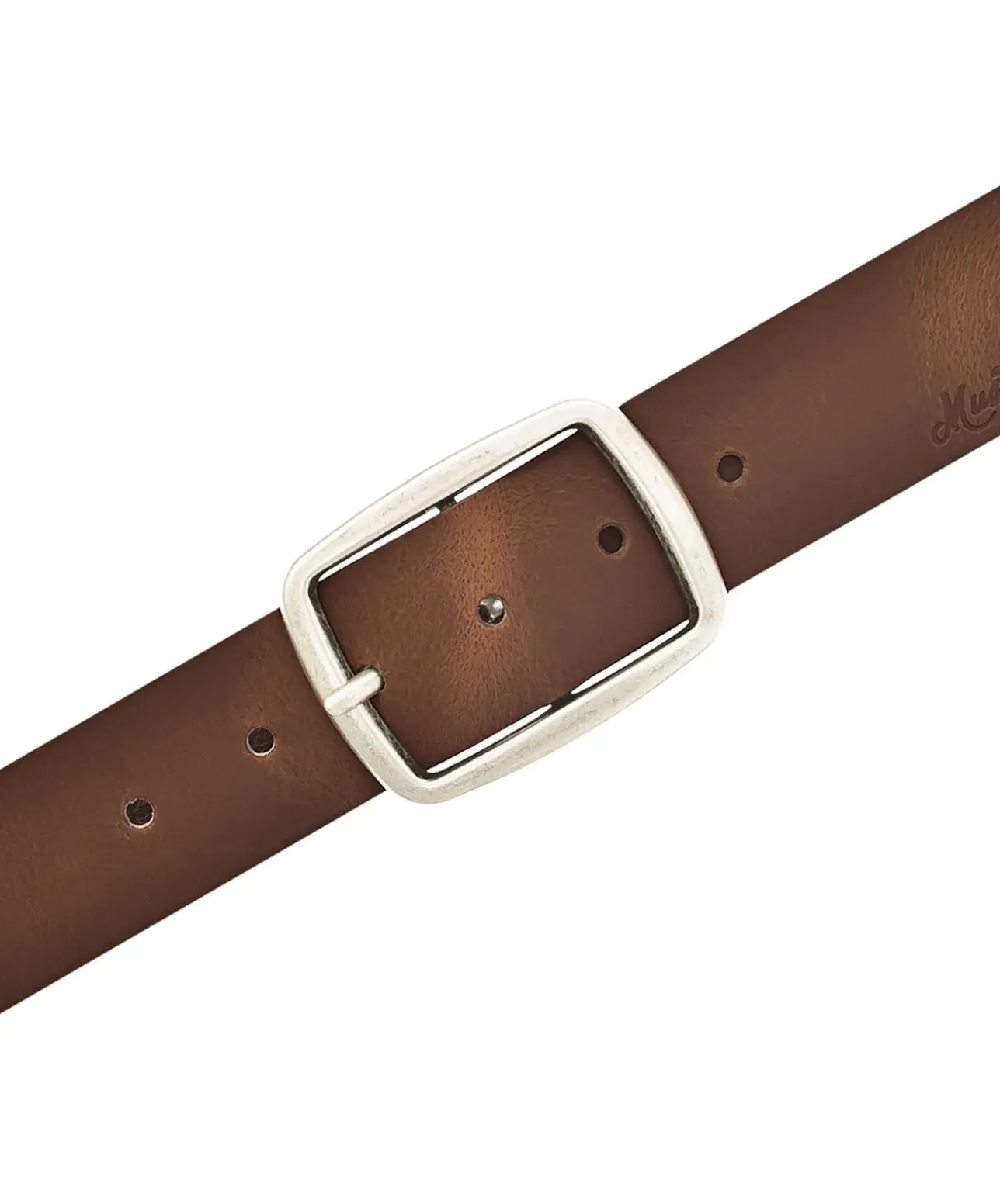 Mustang Gürtel aus Echtleder in Braun mit Vintage-Optik